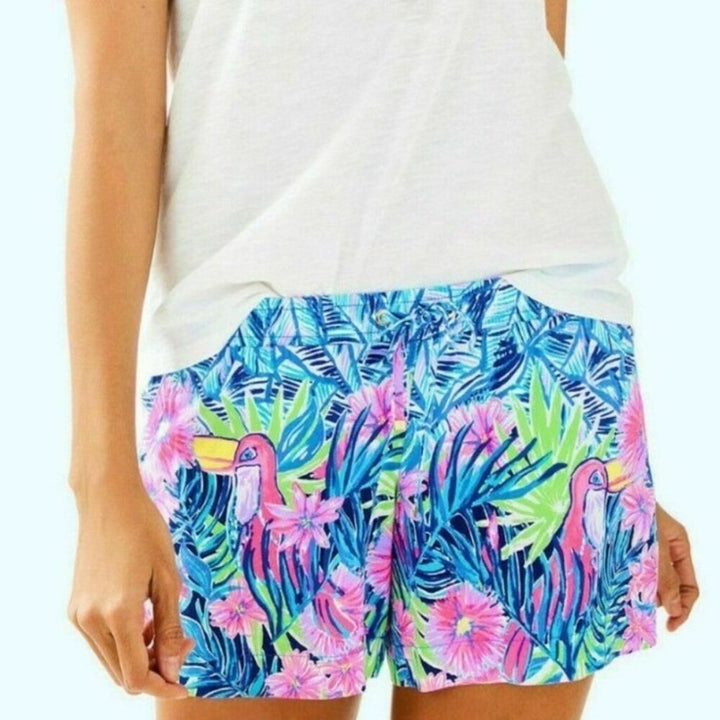 Lilly Pulitzer Katia Short Bennet Blue Lets Mango Shorts - Size XL