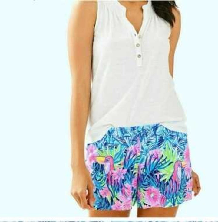 Lilly Pulitzer Katia Short Bennet Blue Lets Mango Shorts - Size XL