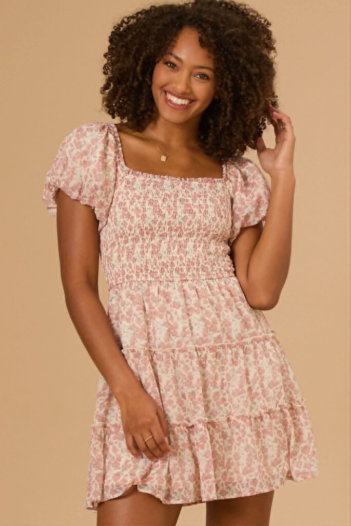 Altar'd State Jacey Floral Mini Dress - Size Large
