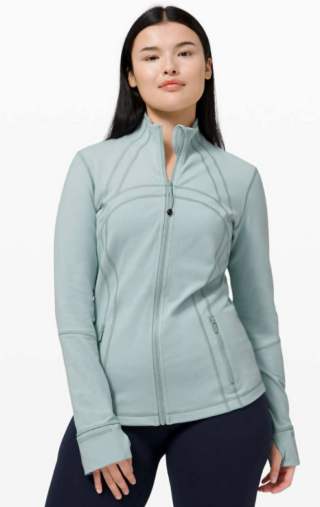 Lululemon Define Jacket In Hazy Jade - Size 10