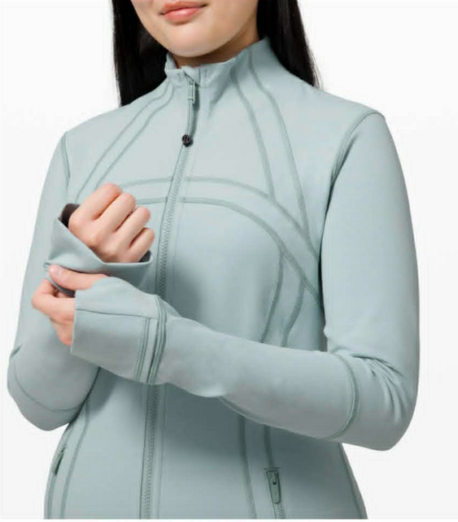 Lululemon Define Jacket In Hazy Jade - Size 10