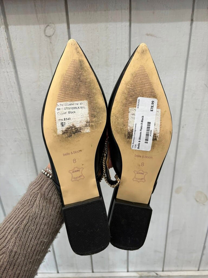 Belle & Bloom On The Go Leather Flats - Size 8 (Retails for $149)