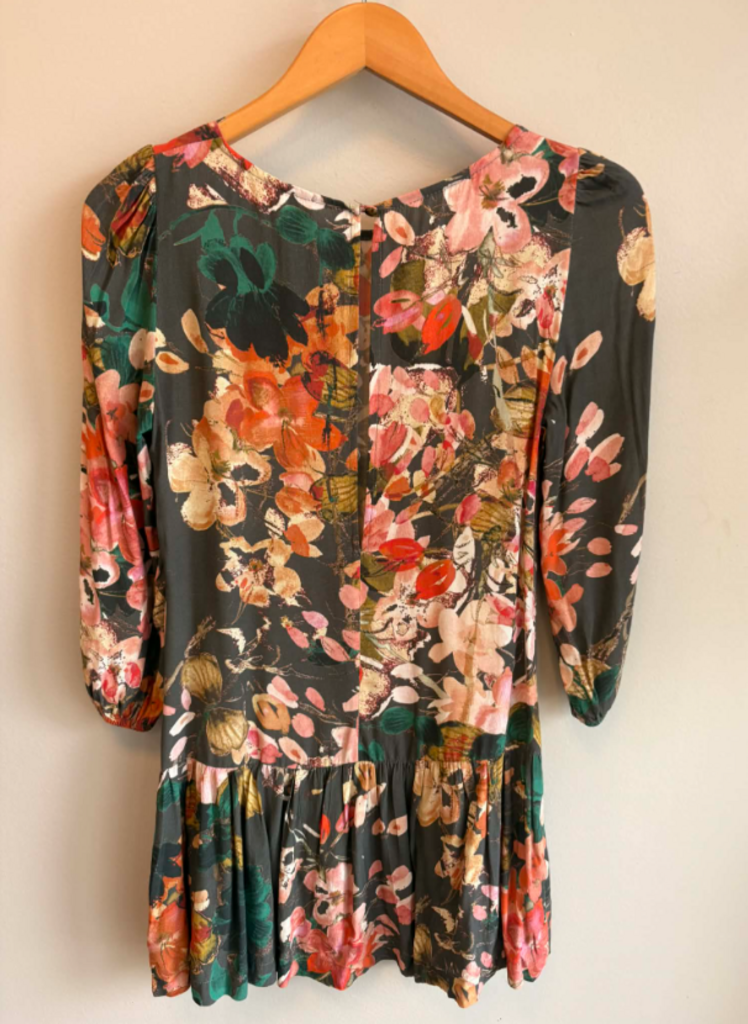 Meadow Rue Floral Tunic Dress - Size 0