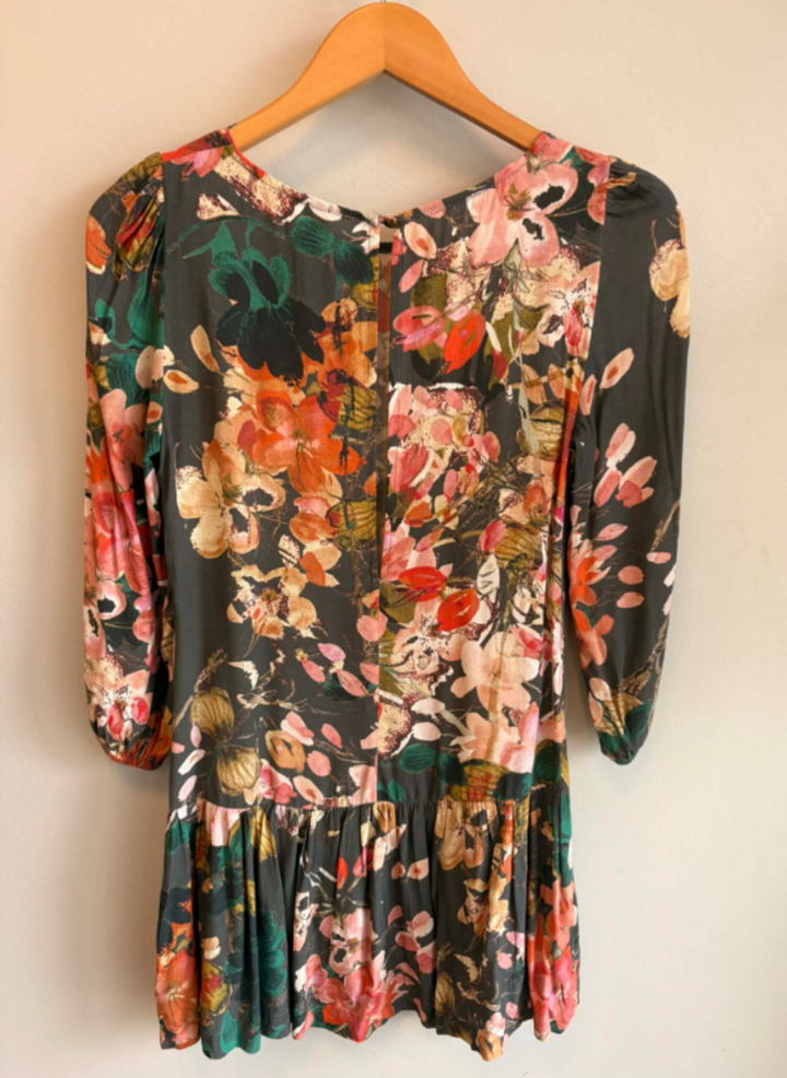 Meadow Rue Floral Tunic Dress - Size 0