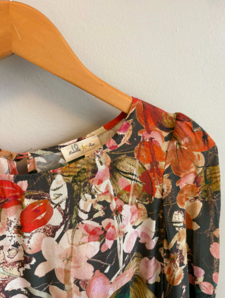 Meadow Rue Floral Tunic Dress - Size 0