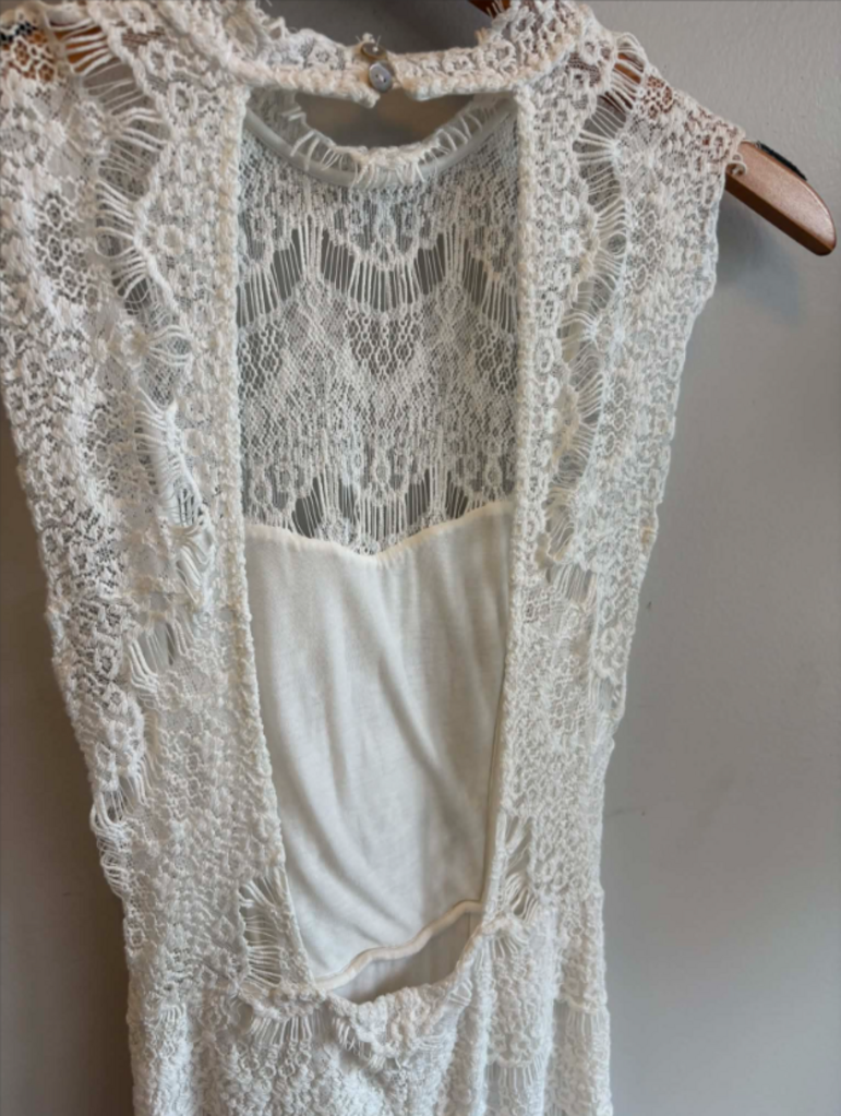 Intimately Free People White Lace Lined Dress - Size XS