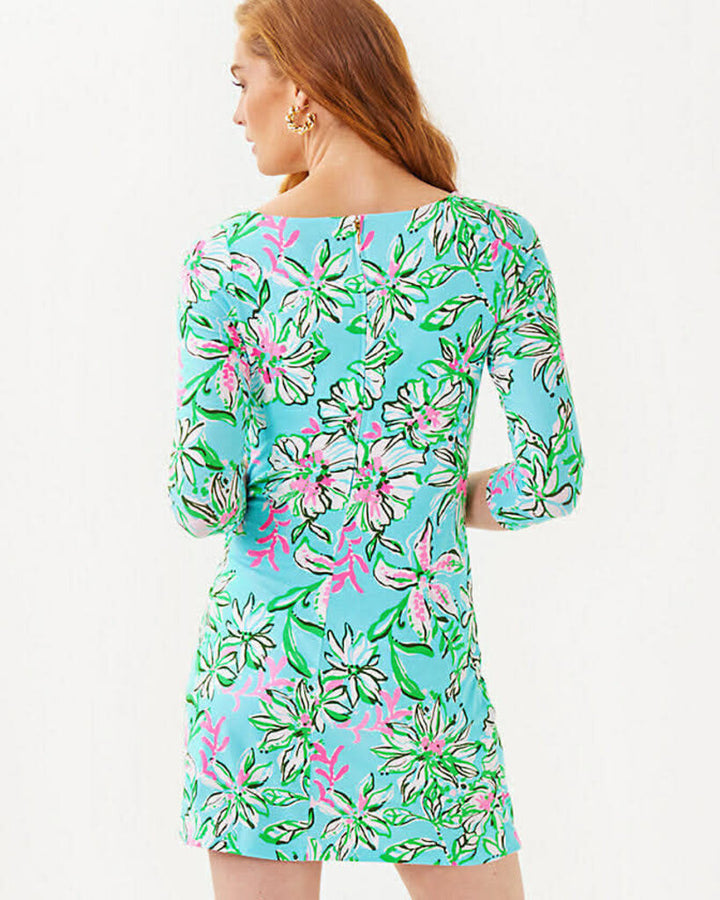 Lilly Pulitzer NWT Blaise 3/4 Sleeve Romper in Sun Of A Bun - Size Large (retails for $158)