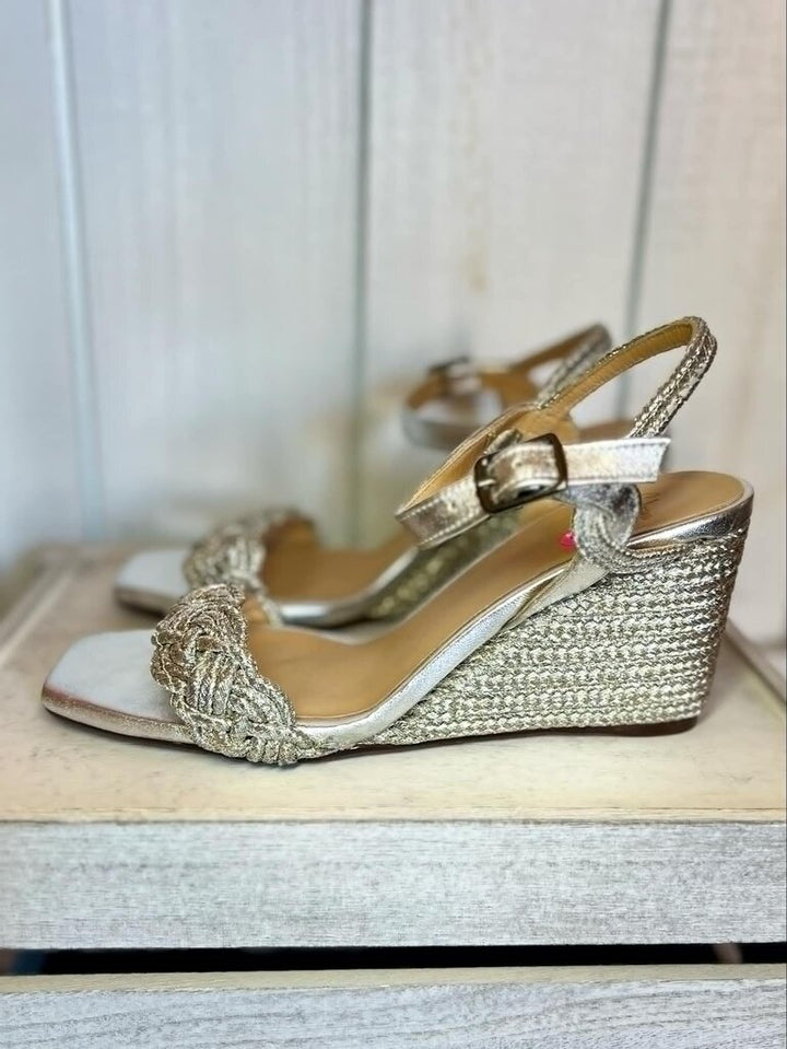 Castaner Brielle 90MM Espadrille Wedge Sandals - Size 38