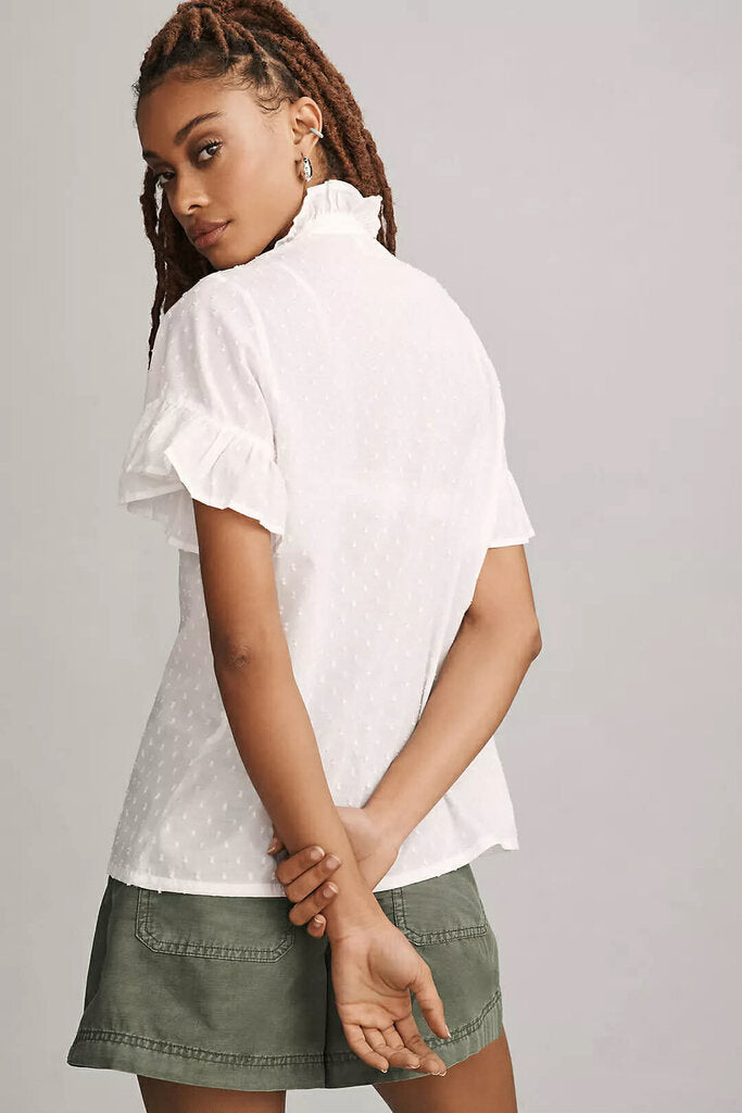 Mille Vanessa Ruffle Blouse - Size Medium