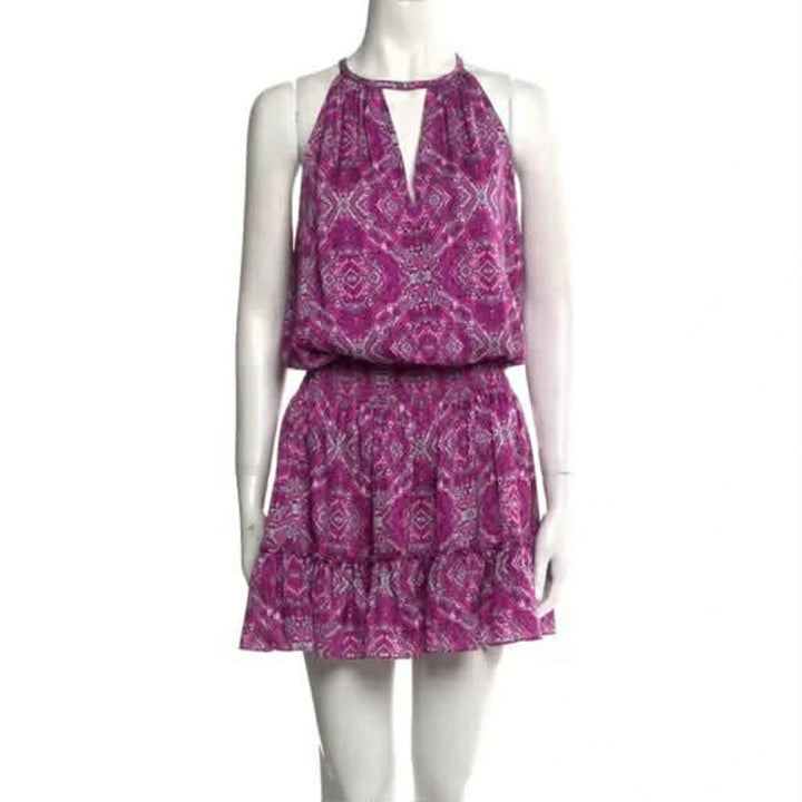Remy Brook Paisley Print Blouson Dress - Size Medium