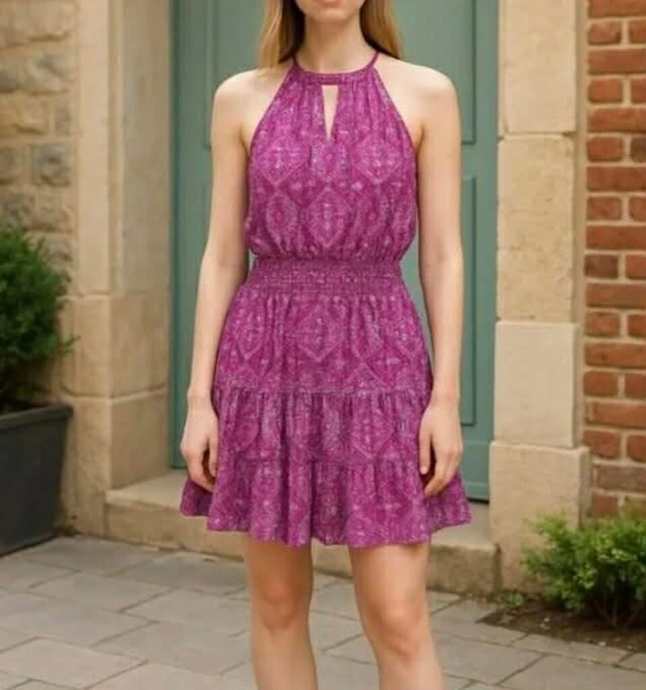 Remy Brook Paisley Print Blouson Dress - Size Medium