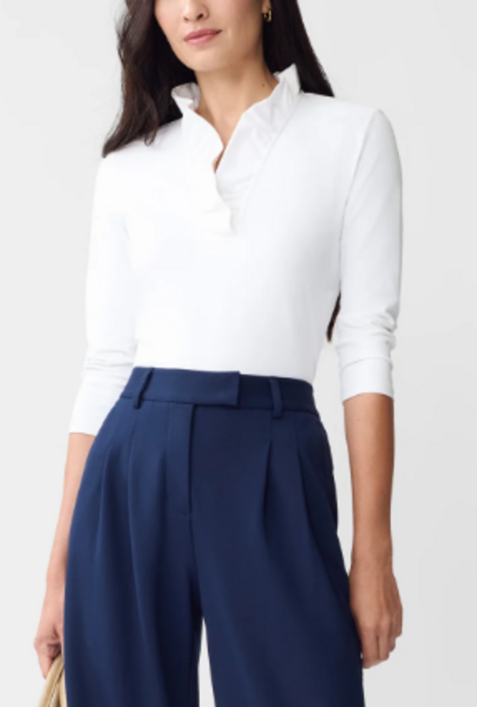 J.McLaughlin Durham Ruffle Top - Size XS(Retails $168)