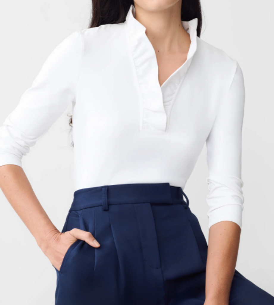 J.McLaughlin Durham Ruffle Top - Size XS(Retails $168)