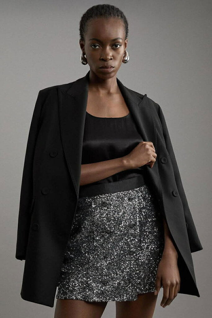 Karen Millen Wrap Over Mini Skirt