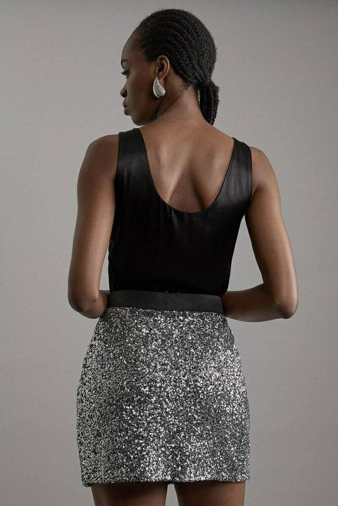 Karen Millen Wrap Over Mini Skirt