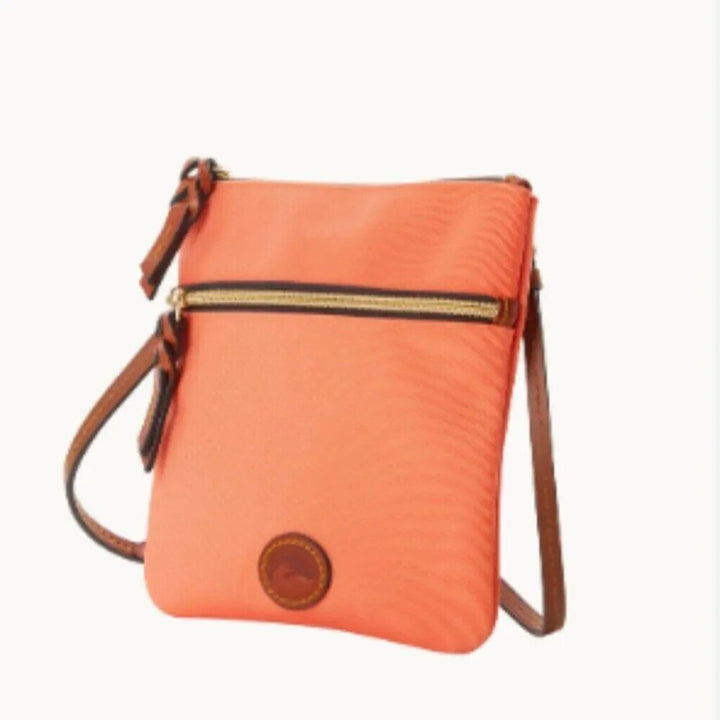 Dooney & Bourke NWT Double Zip Crossbody in Coral (Retails for $108)