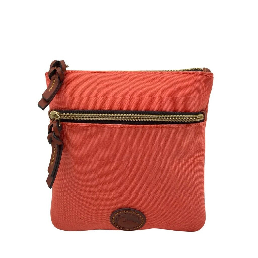 Dooney & Bourke NWT Double Zip Crossbody in Coral (Retails for $108)
