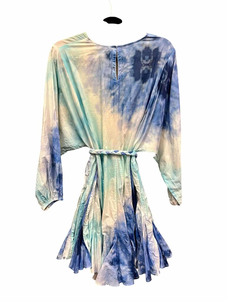 Rhode Ella Dress In Blue Tie Die - Size Large