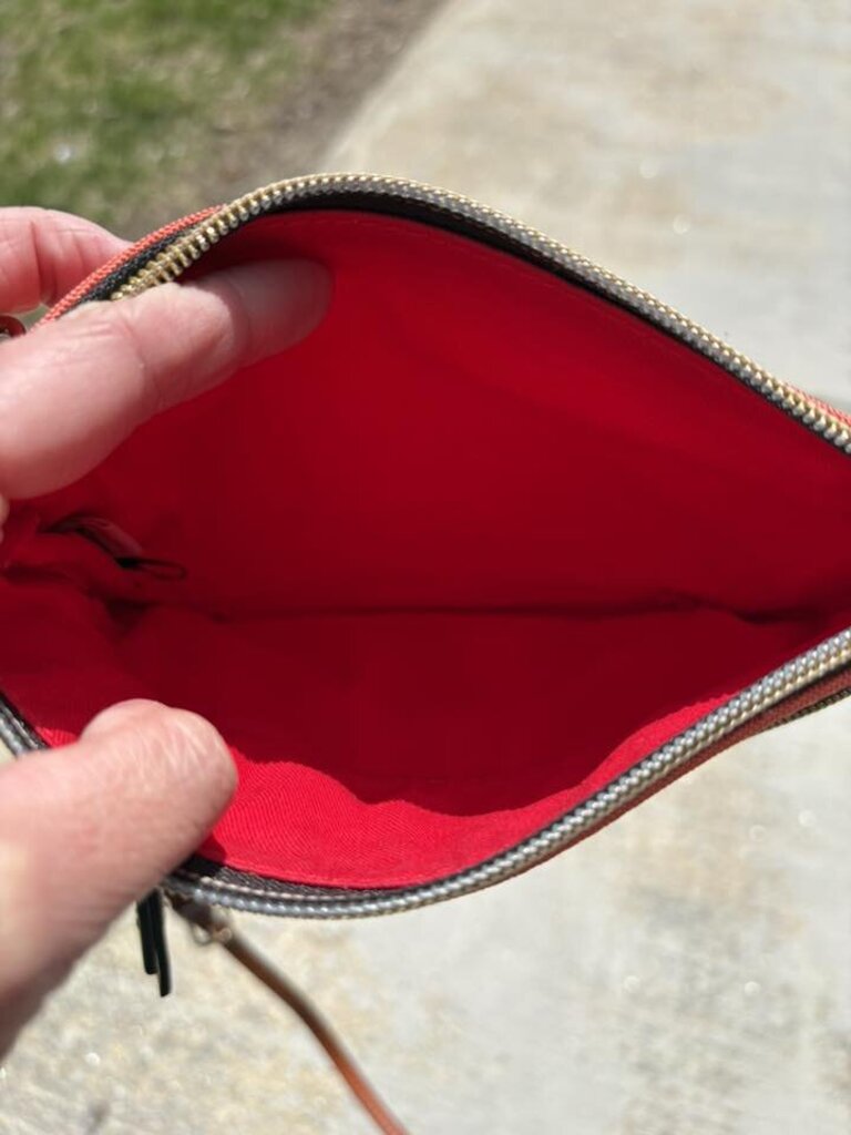 Dooney & Bourke NWT Double Zip Crossbody in Coral (Retails for $108)