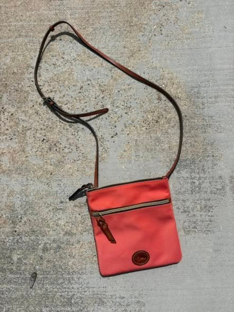 Dooney & Bourke NWT Double Zip Crossbody in Coral (Retails for $108)