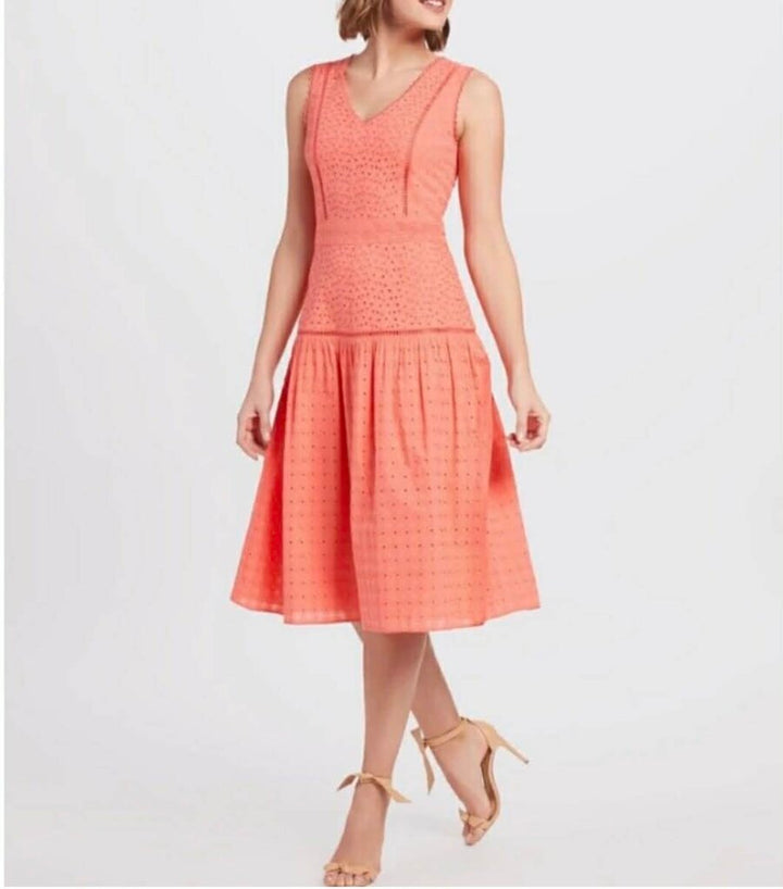 Draper James Dress in Coral - Size 6