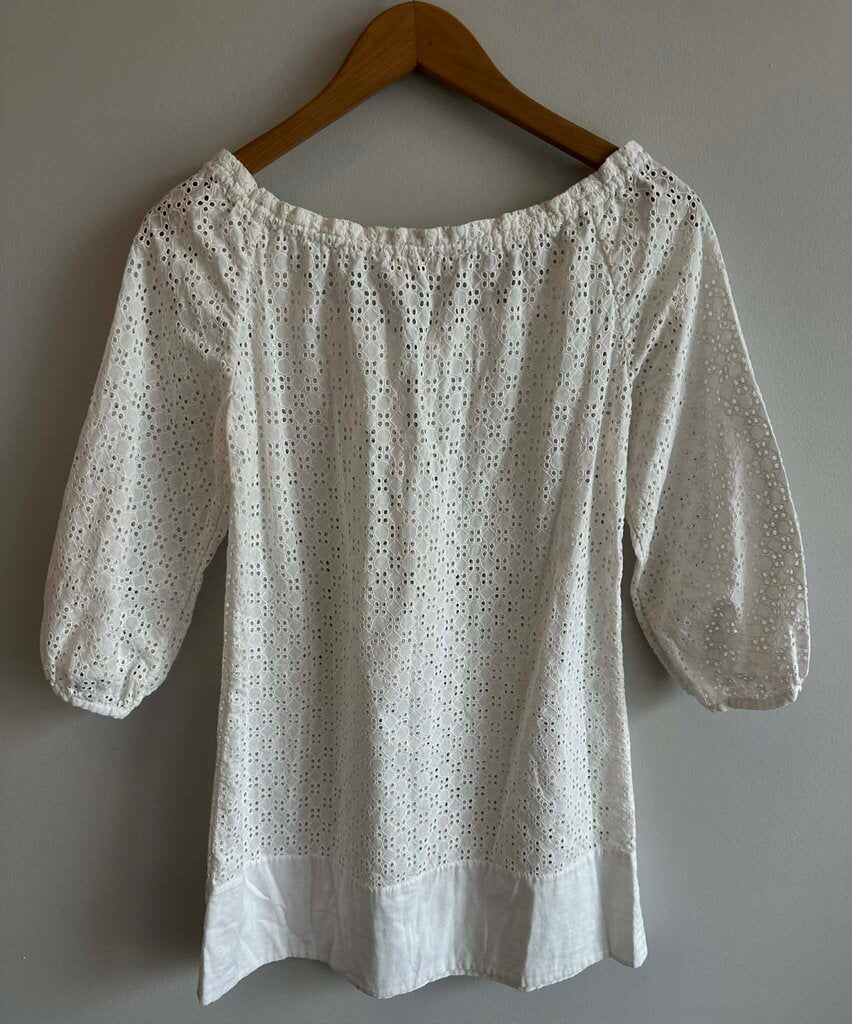 Tory Burch Eyelet Cover Up Dress - Size XS
