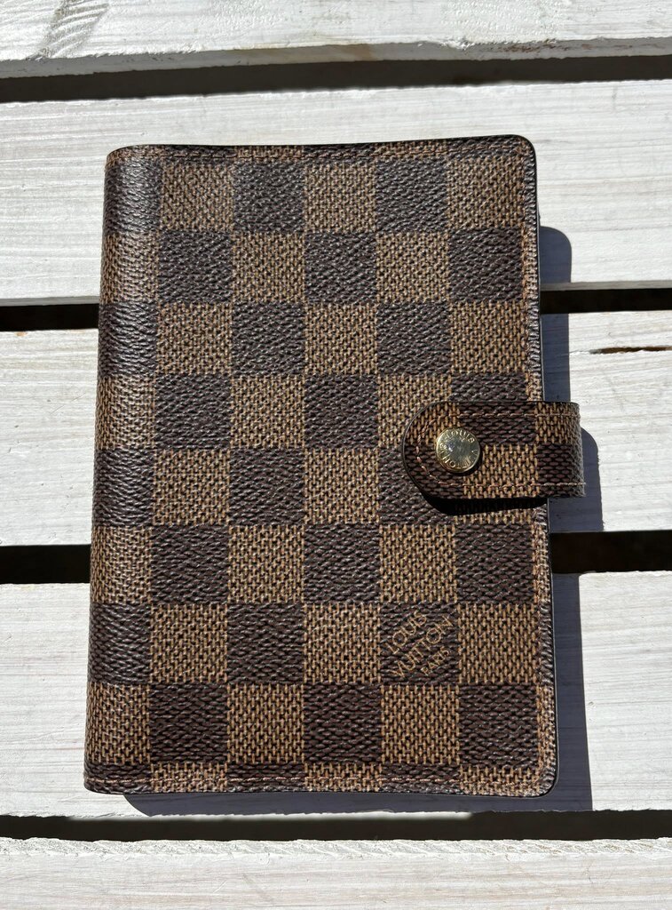 Louis Vuitton Damier Ebene Small Ring Agenda Cover