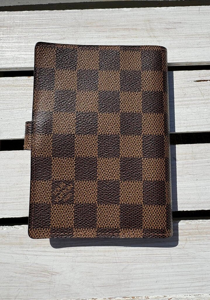 Louis Vuitton Damier Ebene Small Ring Agenda Cover