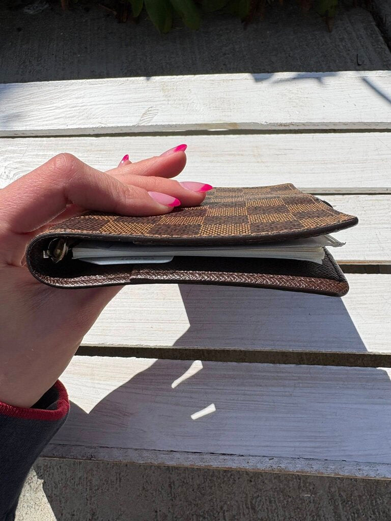 Louis Vuitton Damier Ebene Small Ring Agenda Cover