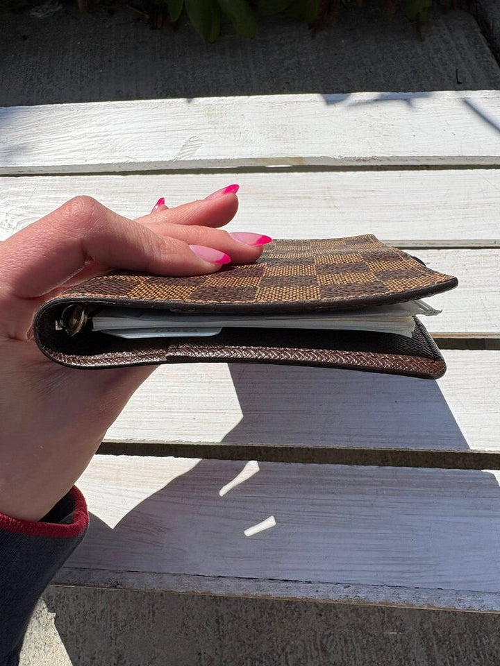 Louis Vuitton Damier Ebene Small Ring Agenda Cover
