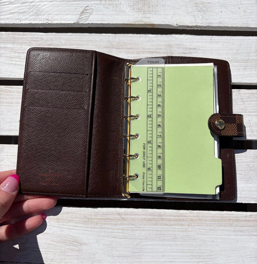 Louis Vuitton Damier Ebene Small Ring Agenda Cover
