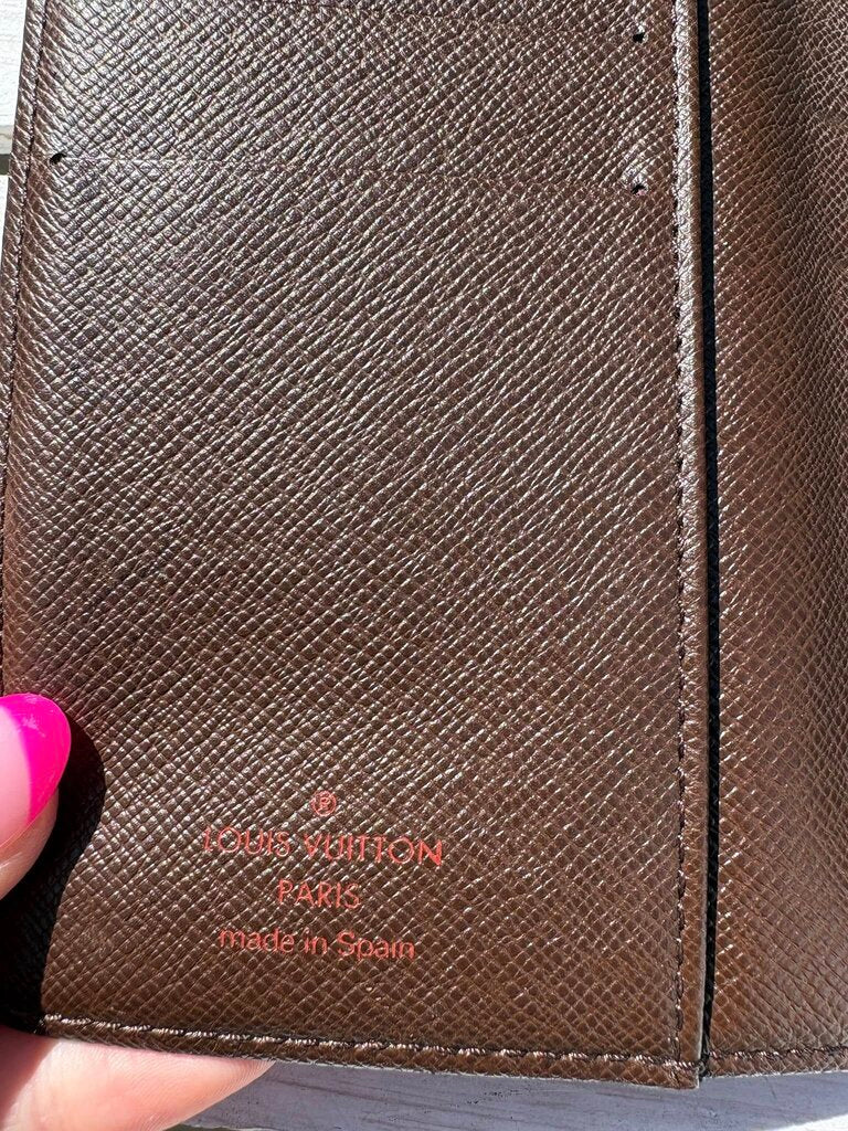 Louis Vuitton Damier Ebene Small Ring Agenda Cover