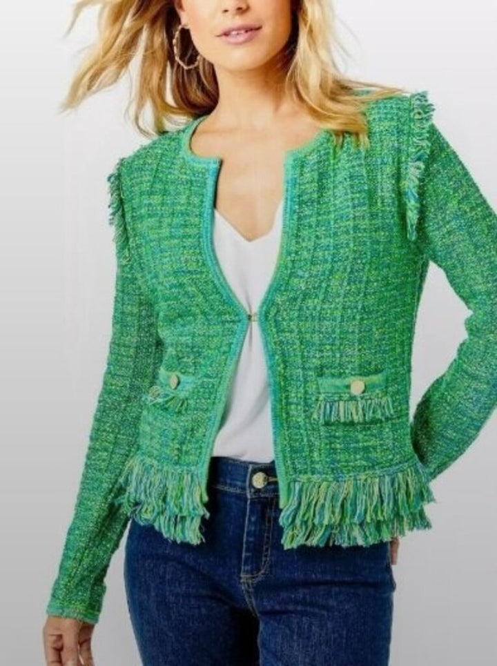 Lilly Pulitzer Tweed Simora Jacket - Size Medium
