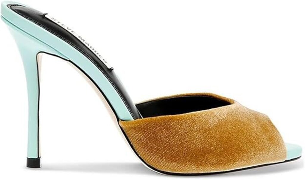 Steve Madden Priya Multi Velvet Heels - Size 6