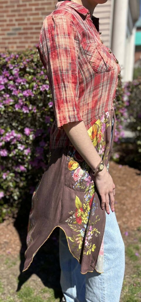 Aratta Silent Journey The Most Worthy Flannel Floral Duster - Size XS