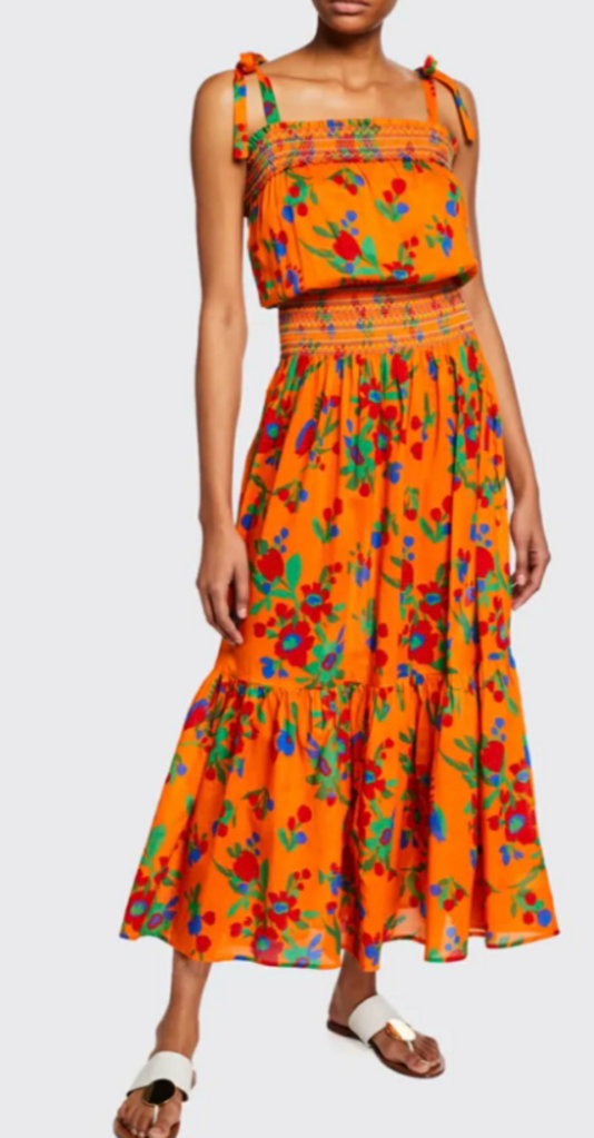 Tory Burch Smocked Maxi