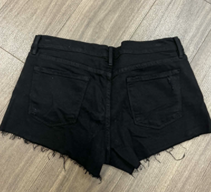 Frame NWT Le Cutoff Black Denim Shorts - Size 32