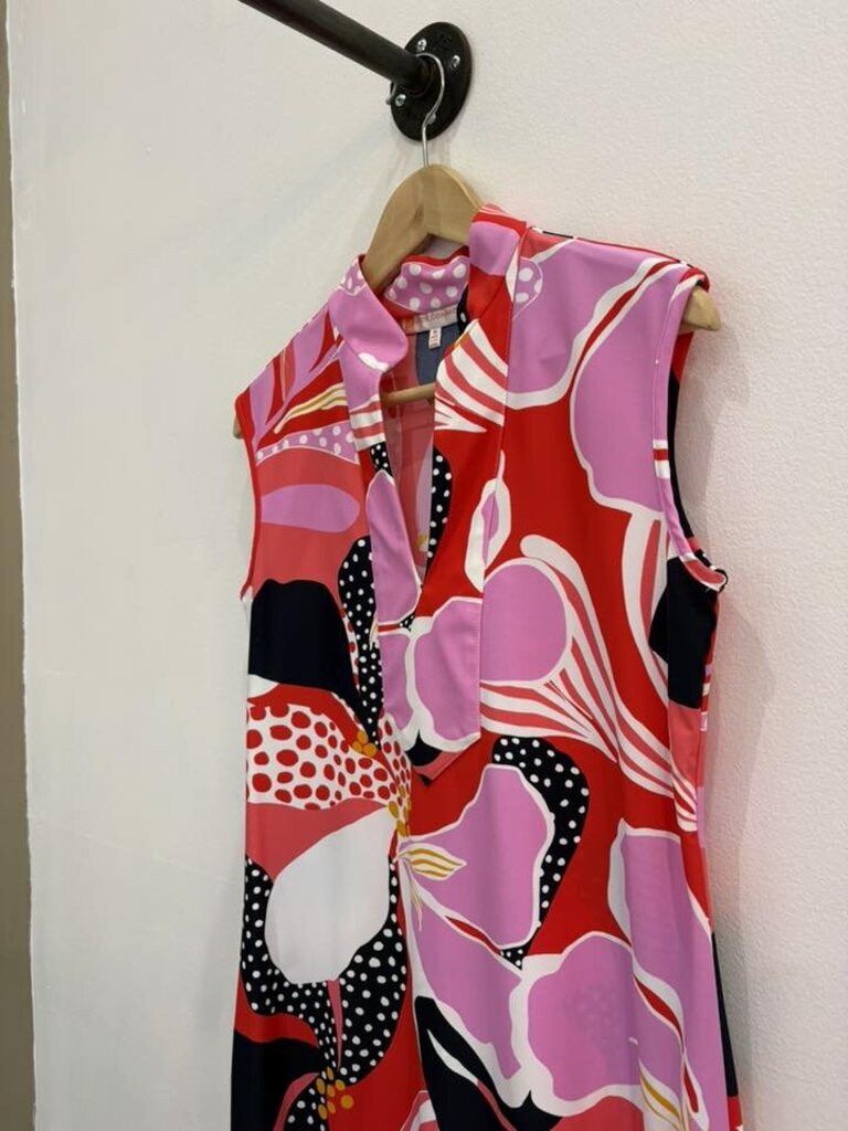 Jude Connally NWT Kristen Dress in Floral Mod Garden Poppy - Size Medium (Retails for $198)