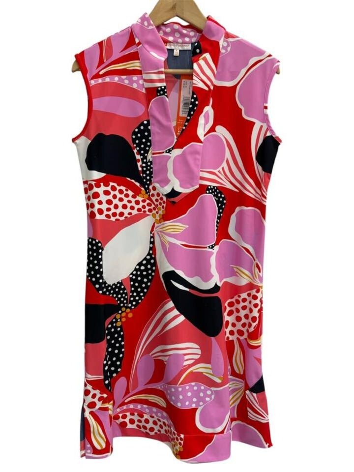 Jude Connally NWT Kristen Dress in Floral Mod Garden Poppy - Size Medium (Retails for $198)