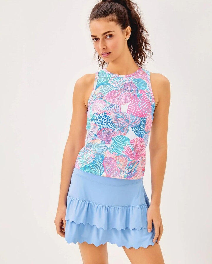 Lilly Pulitzer NWT Candia Active Bra Tank UPF 50+ in Multi Roar of the Seas - Size Medium (Retails for $108)