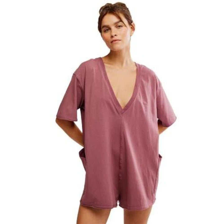 Free People Hot Shot Tee Romper - Size XS