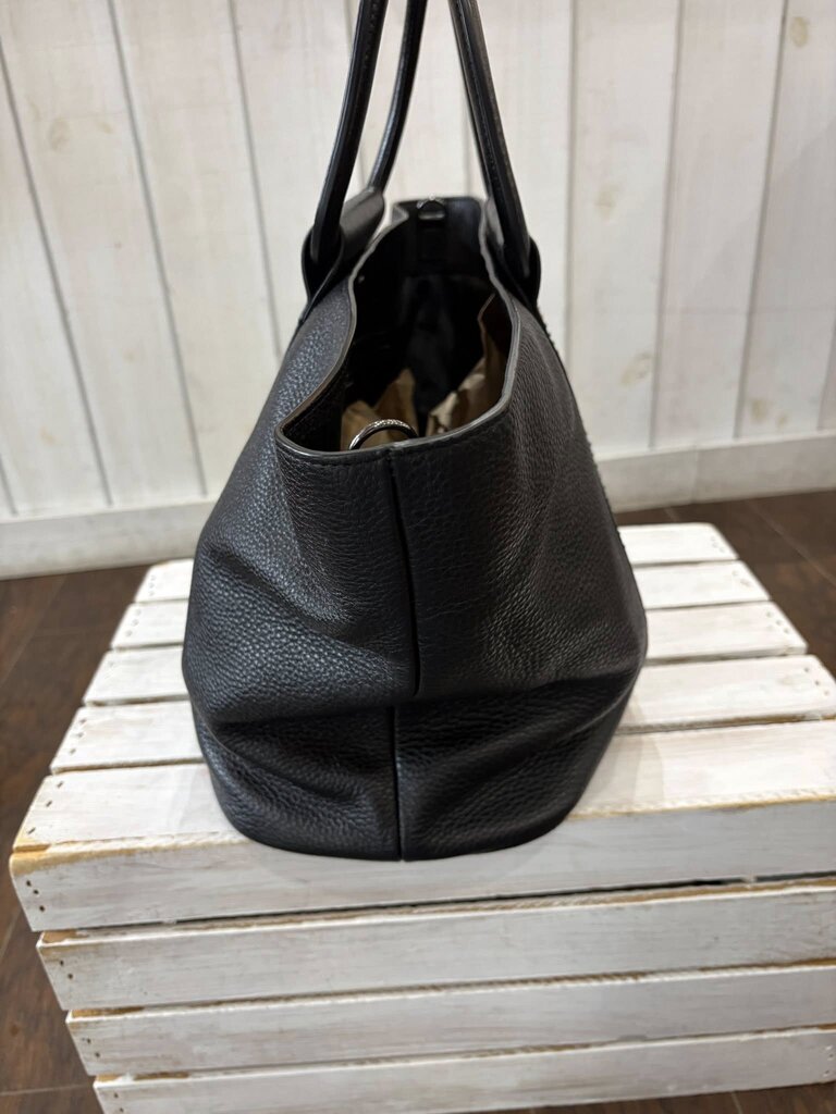 Halston Studded Leather Tote