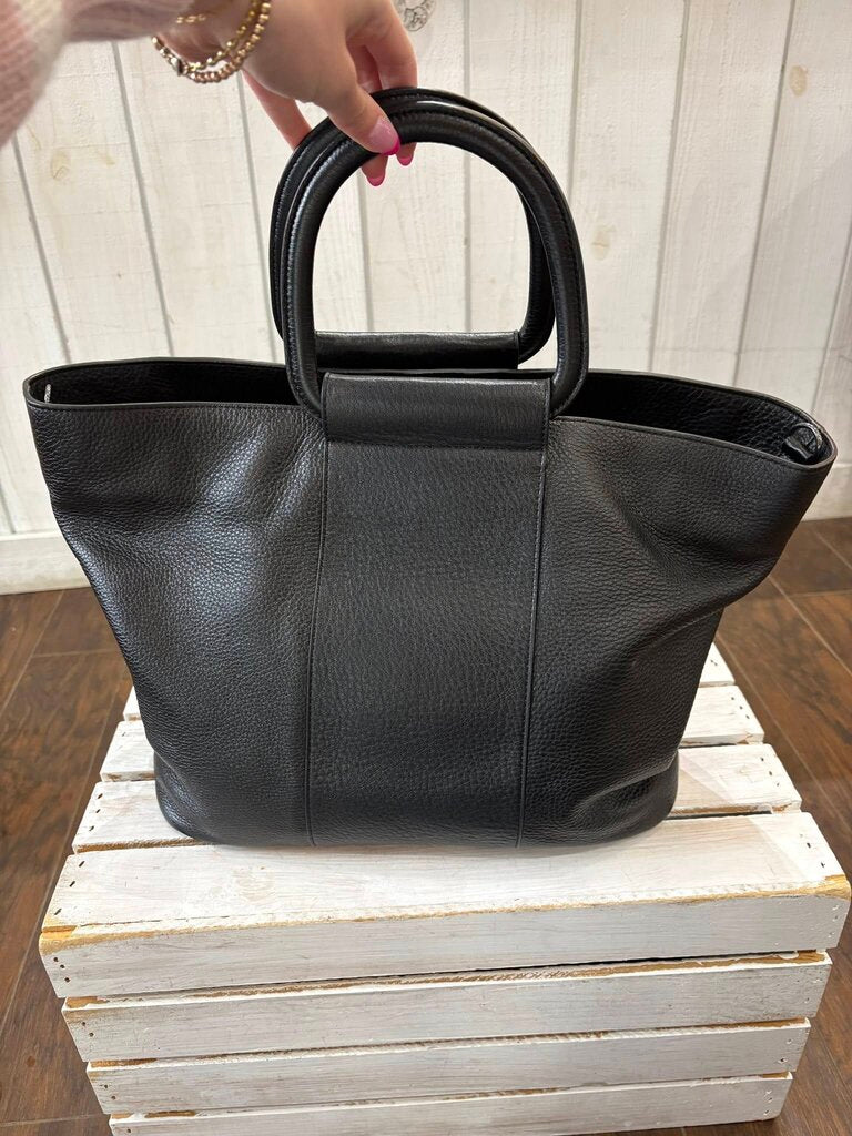 Halston Studded Leather Tote
