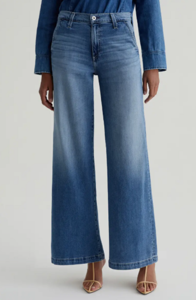 AG Stella Low Slung Palazzo Jeans - Size 27 (Retails for $245)