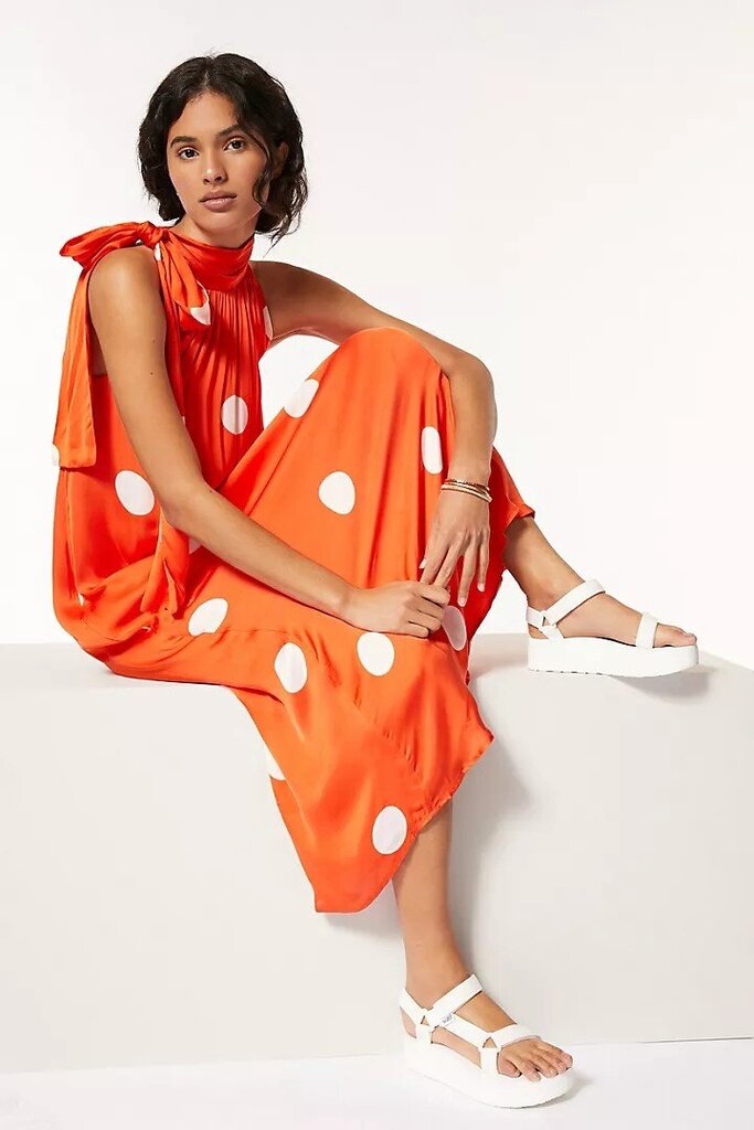 Samant Chauhan Minnie Polka Dot Maxi Dress - Size Small