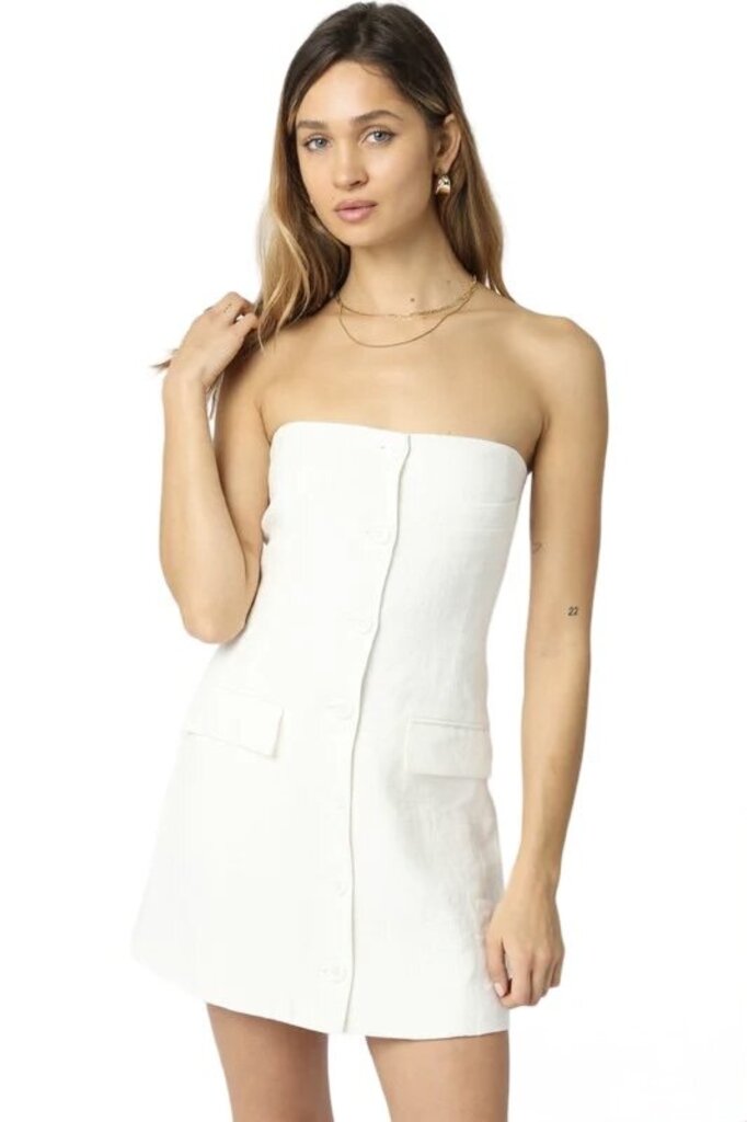 Olivaceous Giselle Linen Mini Dress - Size Medium (Retails for $98)