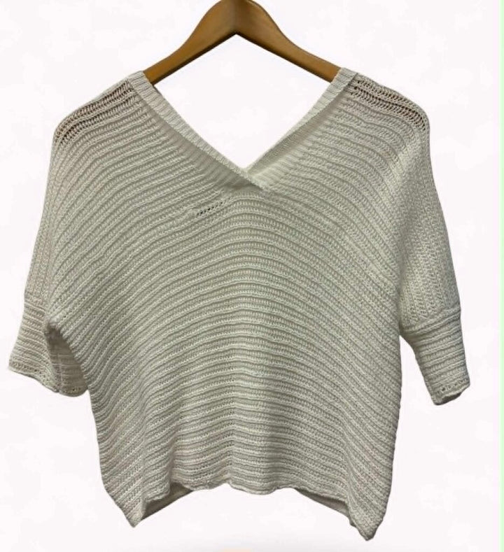 Transit Knit Short-Sleeve Cardigan - Size Small