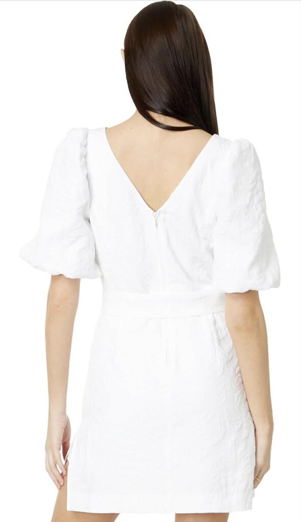 Lilly Pulitzer Kirrabelle Romper Dress in Resort White Pineapple Pucker Jacquard - Size 0
