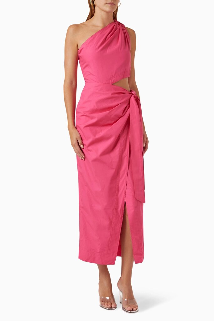 Jonathan Simkhai Doran One Shoulder Midi Dress - Size Small