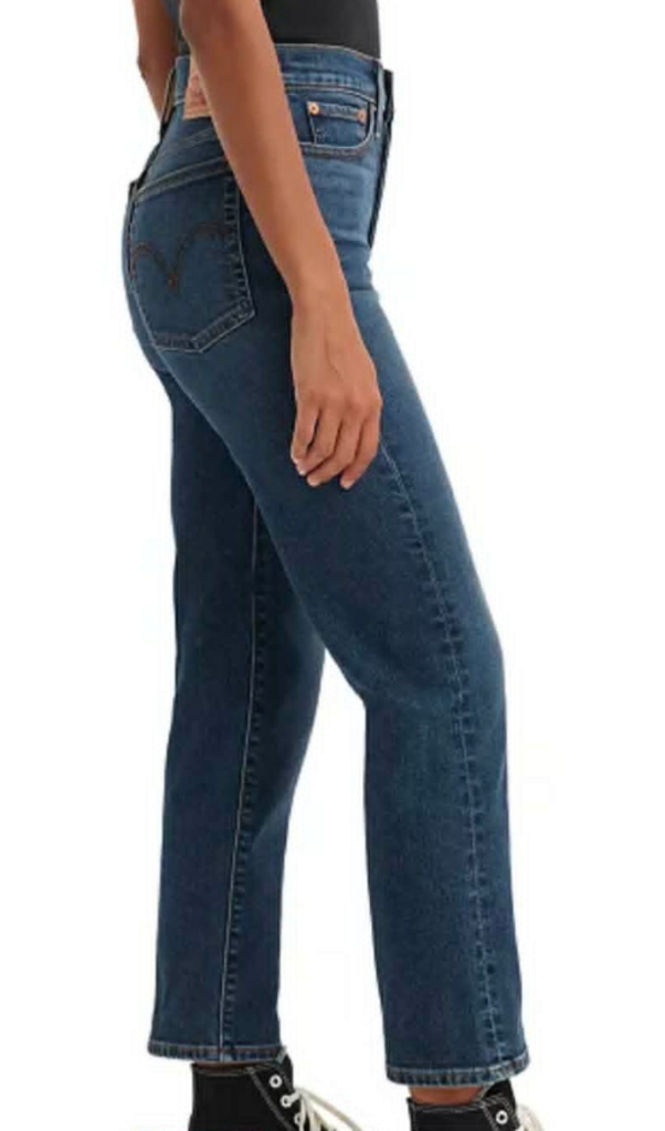 Levi's Wedgie Straight-Leg High-Rise Cropped Jeans - Size 25